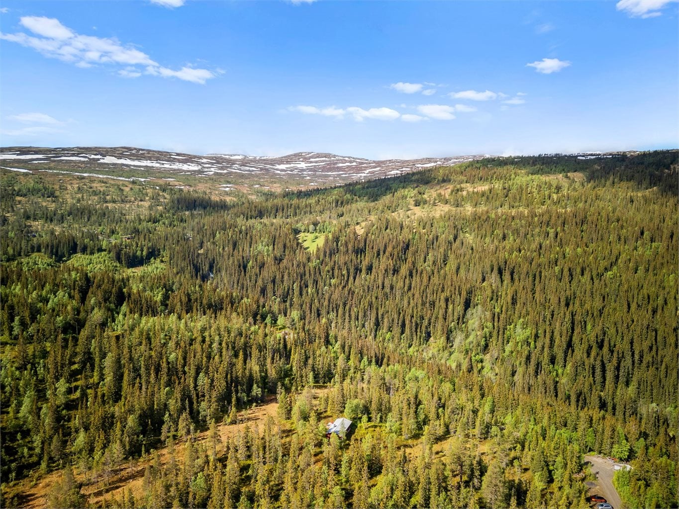 Fritidseiendommen har en skjermet beliggenhet. Kun 10 minutter biltur til Coop Singsås på Bjørgen.