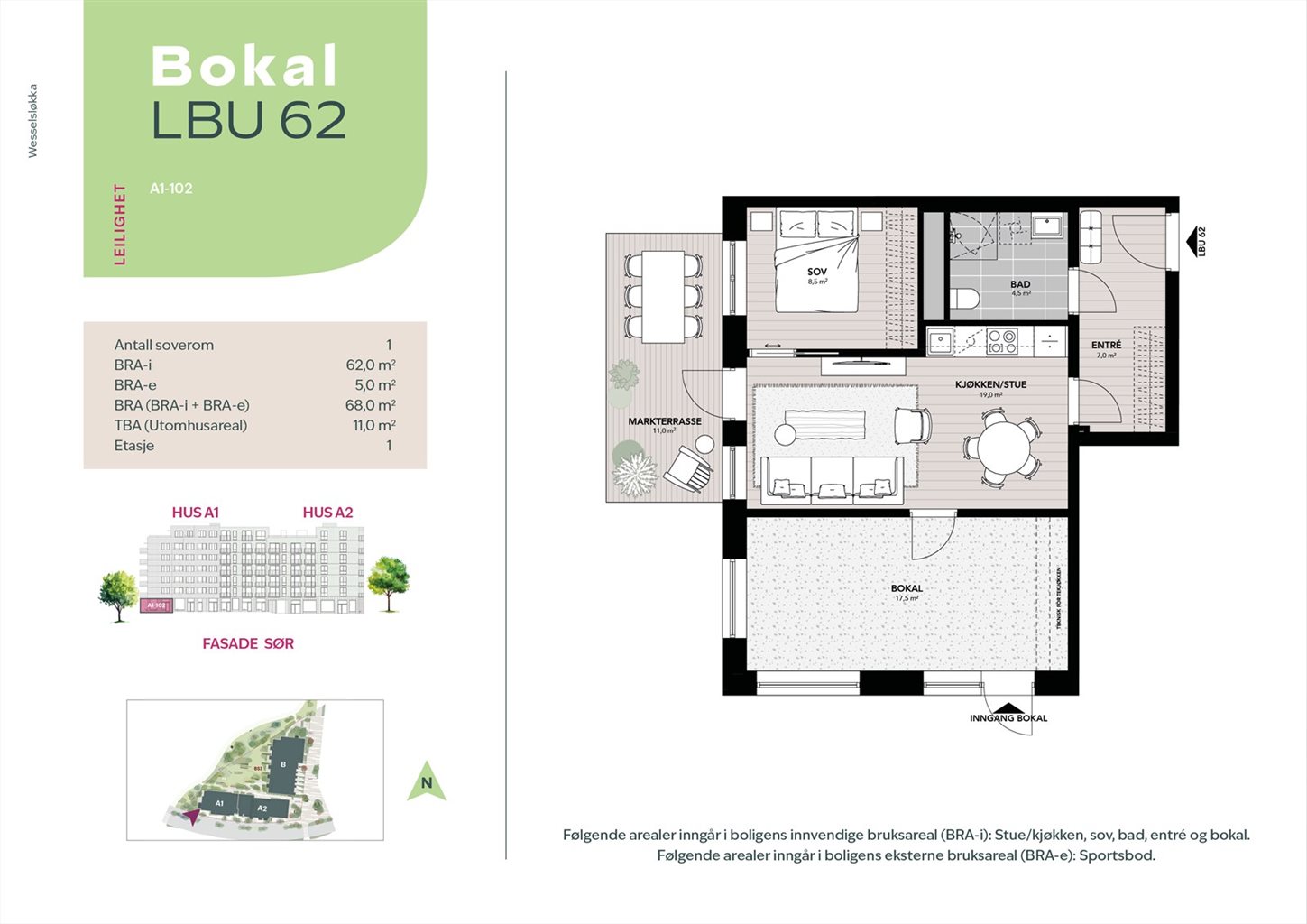 Ønsker du å kombinere bolig og jobb? På Wesselsløkka kan du skape din egen arbeidsplass hjemme med bokaler, leiligheter med en mulighet for egen næringsdel. 