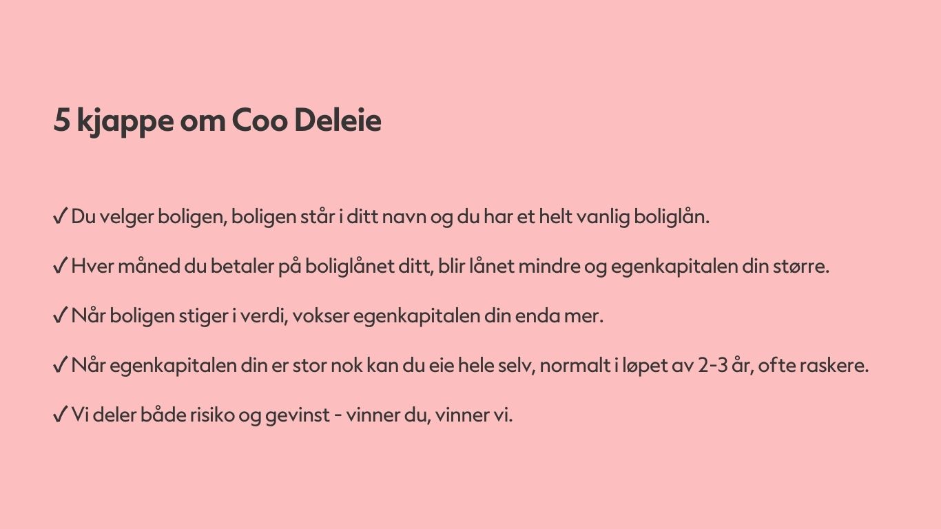5 kjappe om COO