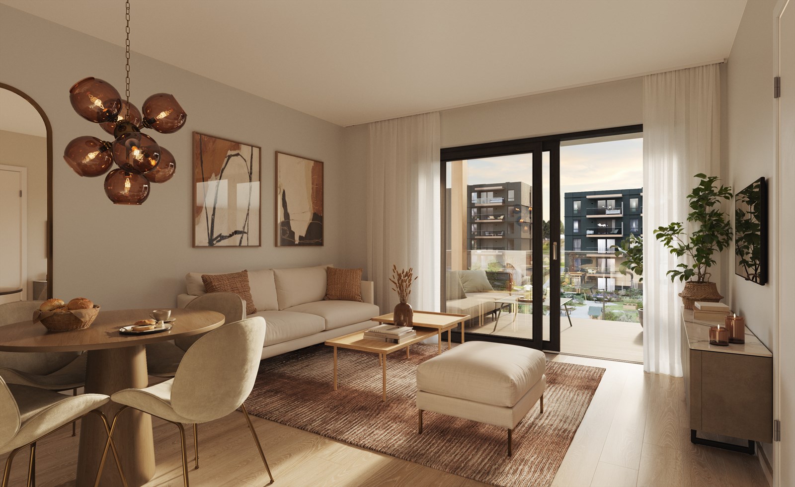 Leiligheten har en gjennomgående god standard. Det er parkett på gulv, fjernvarme, balansert ventilasjon og kjøkken fra HTH med integrerte hvitevarer fra Siemens