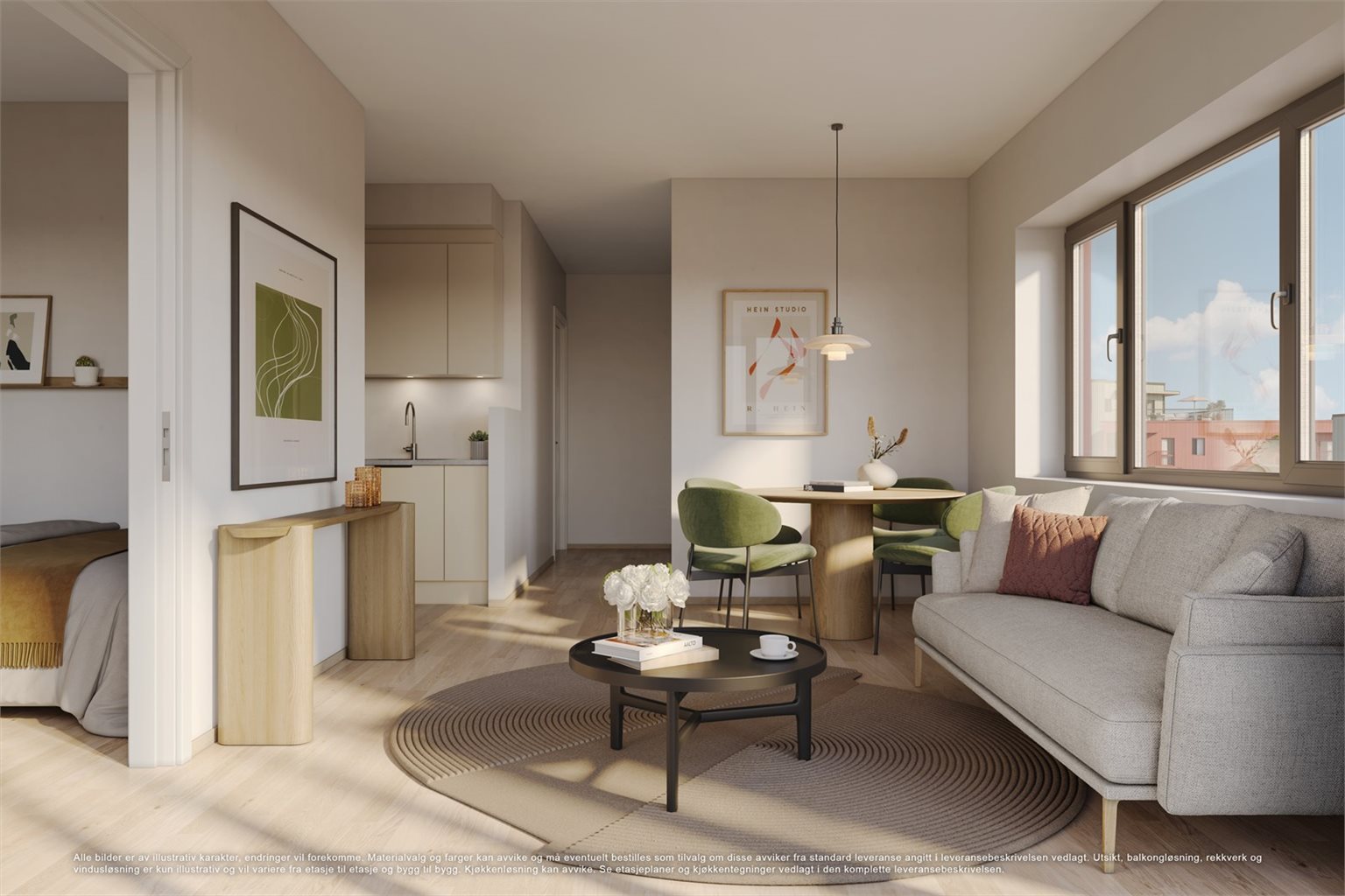 Velkommen til prosjektet Gildheim og leilighet C102! En lekker 3-roms selveier på gode 43,7m².