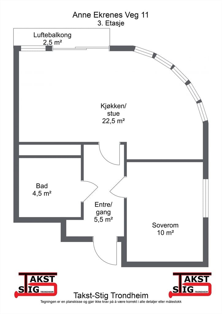 Planskisse 3. etasje